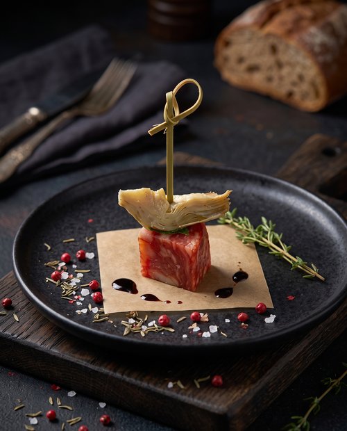 Чоризо с артишоками и петрушкой