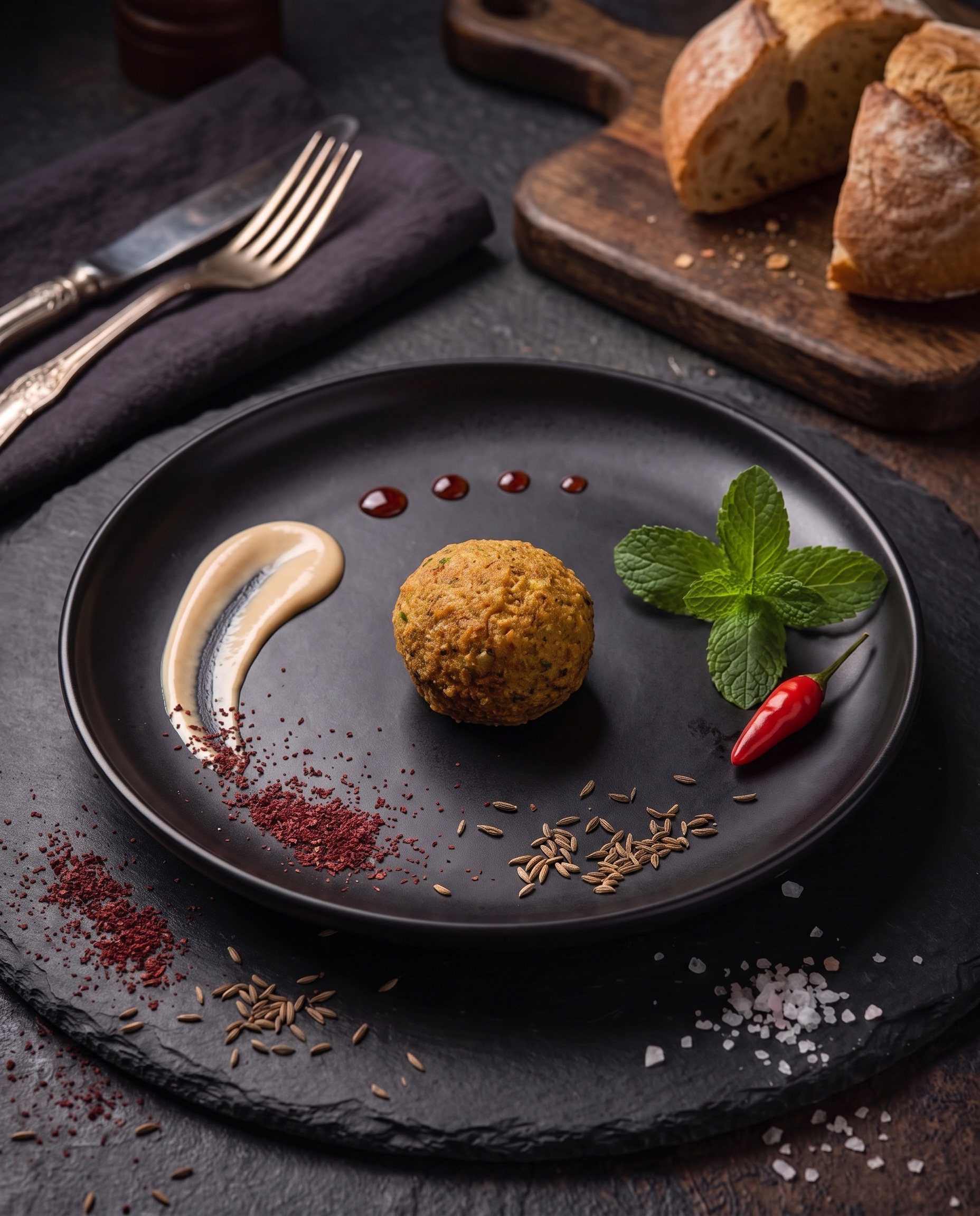 Фалафель с йогуртовым соусом